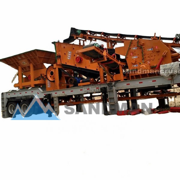 mobile crushing and screening plant